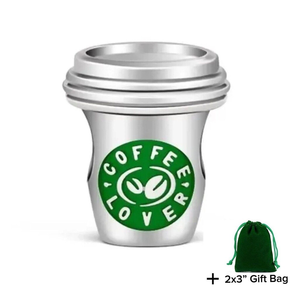 Coffee Lover Charm Beads | 925 Silver | Brand New